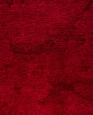Contemporary Overdyed Wool Hand Knotted Red Area Rug 8' 1" x 10' 3"