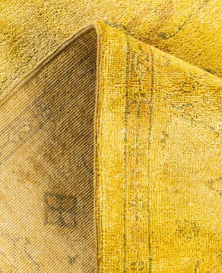 Overdyed One-of-a-Kind Wool Yellow Area Rug 4' 2" x 5' 9"