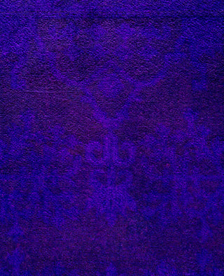 Overdyed One-of-a-Kind Wool Purple Area Rug 4' 3" x 5' 7"