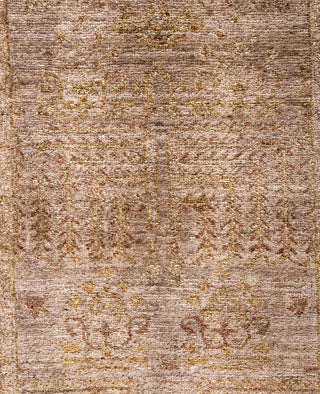Overdyed One-of-a-Kind Wool Beige Runner 2' 7" x 7' 9"