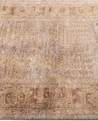 Overdyed One-of-a-Kind Wool Beige Runner 2' 7" x 7' 9"
