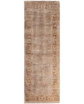 Overdyed One-of-a-Kind Wool Beige Runner 2' 7" x 7' 9"