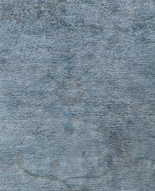 Overdyed One-of-a-Kind Wool Gray Area Rug 9' 1" x 12' 1"