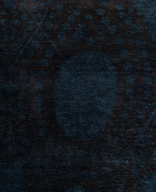 Overdyed One-of-a-Kind Wool Black Area Rug 12' 6" x 16' 0"