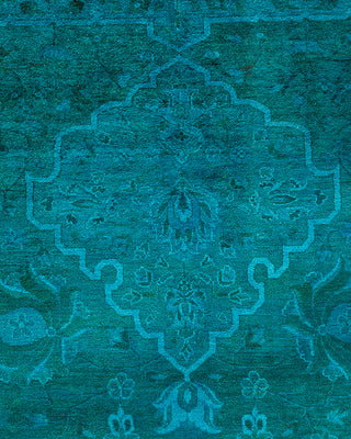 Overdyed Hand-Knotted Blue Area Rug 11' 4" x 17' 6"