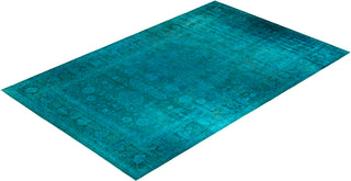 Overdyed Hand-Knotted Blue Area Rug 11' 4" x 17' 6"