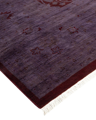 Contemporary Fine Vibrance Red Wool Area Rug - 9' 0" x 12' 3"