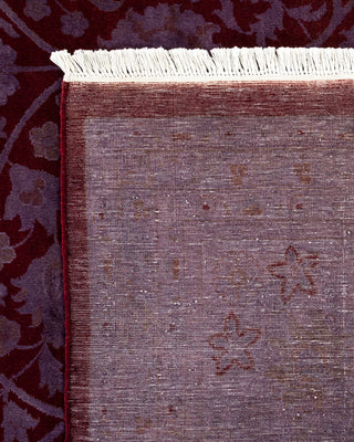 Contemporary Fine Vibrance Red Wool Area Rug - 9' 0" x 12' 3"