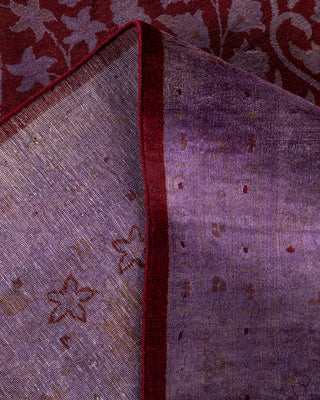 Contemporary Fine Vibrance Red Wool Area Rug - 9' 0" x 12' 3"