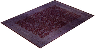 Contemporary Fine Vibrance Red Wool Area Rug - 9' 0" x 12' 3"