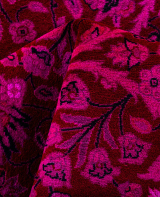 Contemporary Overdyed Wool Hand Knotted Pink Area Rug 6' 3" x 11' 8"