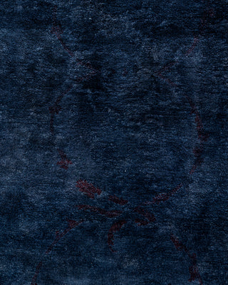 Contemporary Hand-Knotted Overdyed Gray Area Rug 8' 2" x 10' 0"