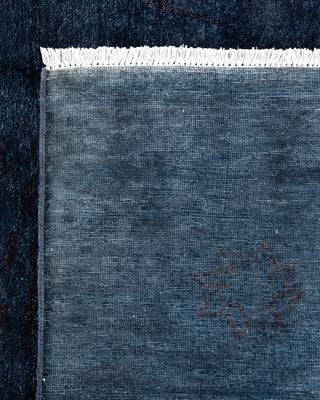 Contemporary Hand-Knotted Overdyed Gray Area Rug 8' 2" x 10' 0"