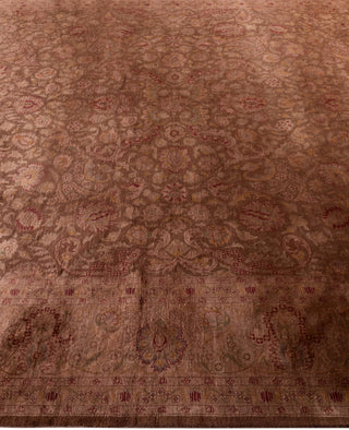 Overdyed Hand-Knotted Wool Modern-Contemporary Brown Area Rug 8' 2" x 9' 10"