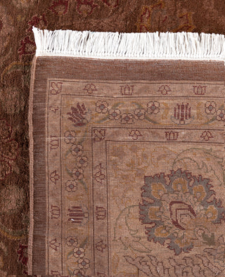 Overdyed Hand-Knotted Wool Modern-Contemporary Brown Area Rug 8' 2" x 9' 10"