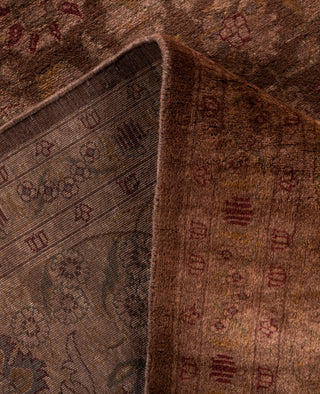 Overdyed Hand-Knotted Wool Modern-Contemporary Brown Area Rug 8' 2" x 9' 10"