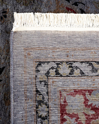 Contemporary Fine Vibrance Gray Wool Area Rug - 8' 2" x 10' 5"