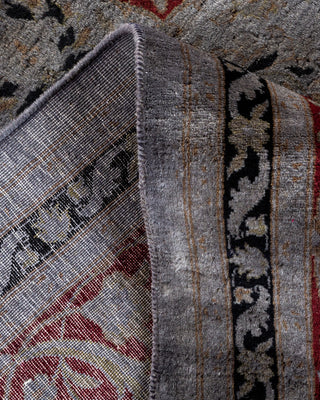 Contemporary Fine Vibrance Gray Wool Area Rug - 8' 2" x 10' 5"