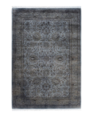 Fine Vibrance, One-of-a-Kind Hand-Knotted Area Rug  - Gray, 4' 3" x 6' 0"