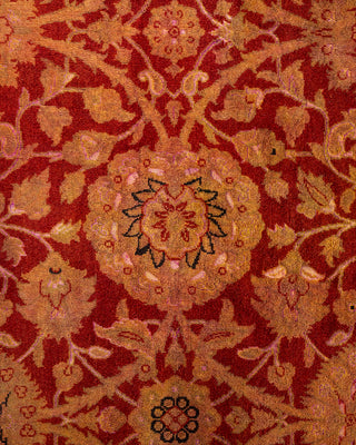 Contemporary Hand Knotted Overdyed Gold Area Rug 6' 3" x 12' 4"