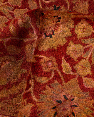 Contemporary Hand Knotted Overdyed Gold Area Rug 6' 3" x 12' 4"