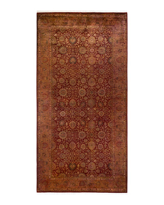 Contemporary Fine Vibrance Red Wool Area Rug 6' 3" x 12' 4"