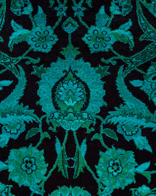 Overdyed Hand-Knotted Blue Area Rug 4' 2" x 6' 2"