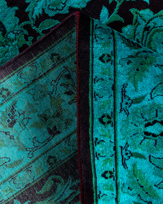 Overdyed Hand-Knotted Blue Area Rug 4' 2" x 6' 2"