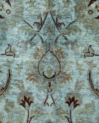 Contemporary Hand-Knotted Overdyed Gray Area Rug 3' 1" x 5' 5"