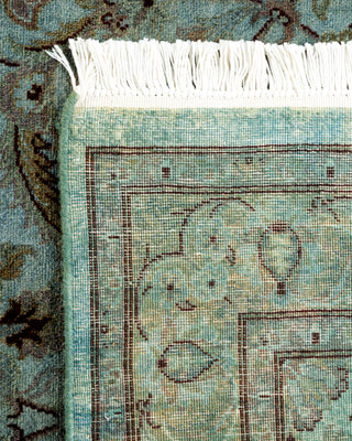 Contemporary Hand-Knotted Overdyed Gray Area Rug 3' 1" x 5' 5"