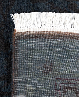 Contemporary Overdyed Wool Hand Knotted Gray Runner 2' 7" x 8' 4"