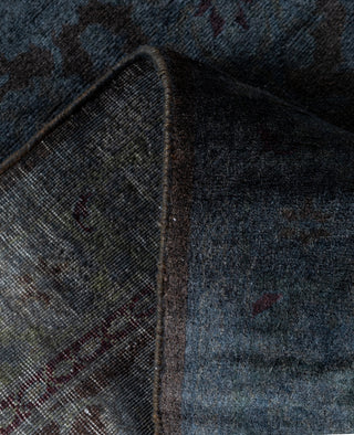 Contemporary Overdyed Wool Hand Knotted Gray Runner 2' 7" x 8' 4"