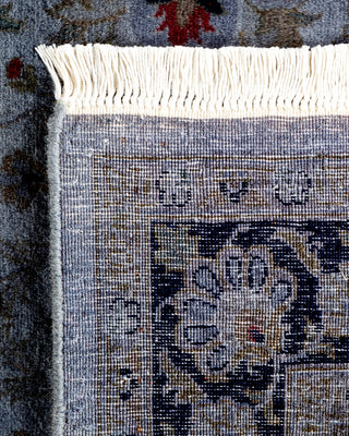 Contemporary Hand-Knotted Overdyed Gray Area Rug 3' 1" x 5' 5"