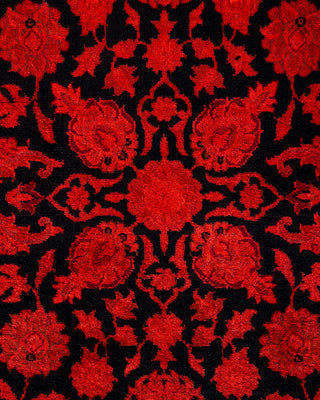 Overdyed Hand-Knotted Orange Area Rug 3' 1" x 5' 4"