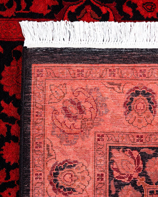 Overdyed Hand-Knotted Orange Area Rug 3' 1" x 5' 4"