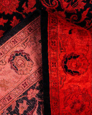 Overdyed Hand-Knotted Orange Area Rug 3' 1" x 5' 4"