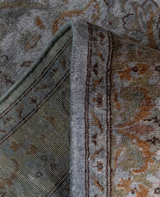 Contemporary Overdyed Wool Hand Knotted Gray Runner 2' 7" x 10' 5"