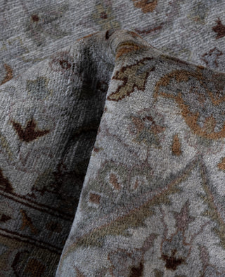 Contemporary Overdyed Wool Hand Knotted Gray Runner 2' 7" x 10' 5"