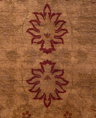 Overdyed One-of-a-Kind Wool Brown Runner 2' 6" x 12' 2"