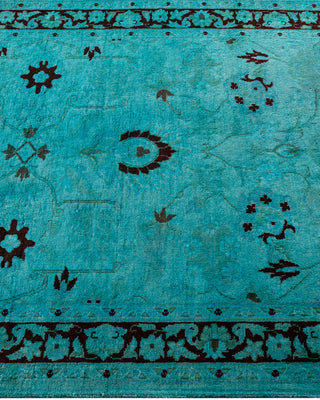 Fine Vibrance, One-of-a-Kind Hand-Knotted Runner Rug  - Green, 2' 8" x 12' 2"