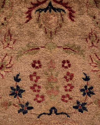 Contemporary Hand Knotted Overdyed Beige Area Rug 4' 1" x 6' 2"