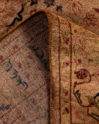 Contemporary Hand Knotted Overdyed Beige Area Rug 4' 1" x 6' 2"