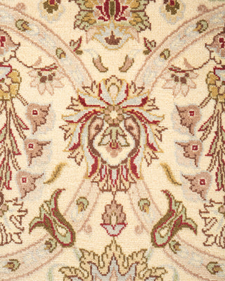 Traditional Hand Knotted Ivory Area Rug 8' 1" x 10' 1"