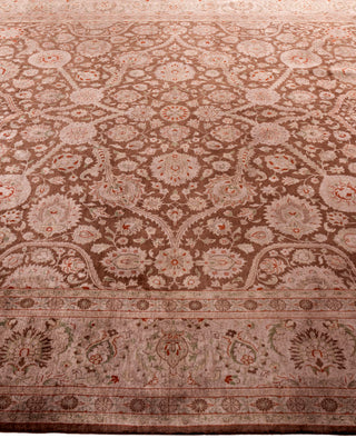 Overdyed One-of-a-Kind Wool Brown Area Rug 8' 2" x 10' 5"