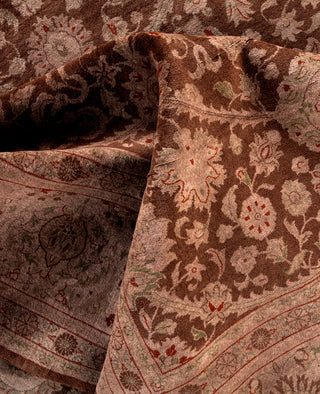 Overdyed One-of-a-Kind Wool Brown Area Rug 8' 2" x 10' 5"