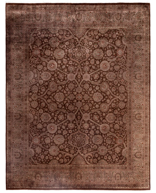 Overdyed One-of-a-Kind Wool Brown Area Rug 8' 2" x 10' 5"