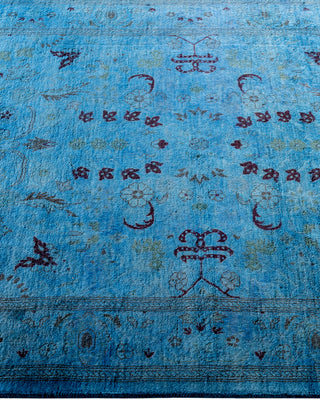 Fine Vibrance, One-of-a-Kind Hand-Knotted Area Rug  - Blue, 3' 1" x 5' 4"