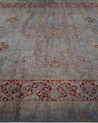 Contemporary Hand-Knotted Overdyed Gray Area Rug 8' 2" x 10' 3"