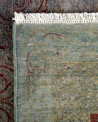 Contemporary Hand-Knotted Overdyed Gray Area Rug 8' 2" x 10' 3"