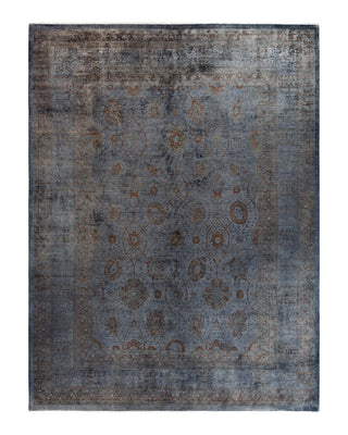 Contemporary Overyed Wool Hand Knotted Gray Area Rug 10' 4" x 13' 9"